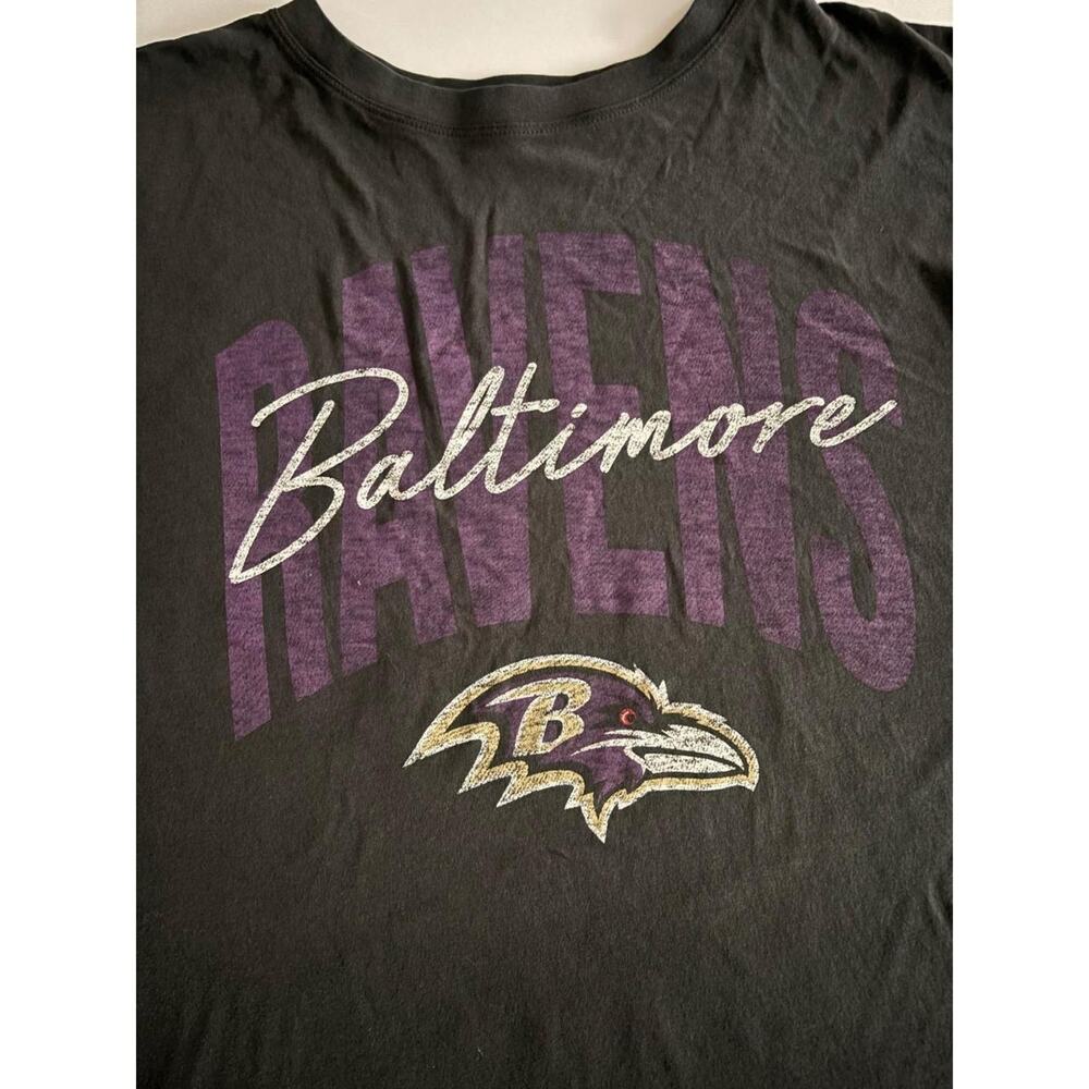 NWT 47 Brand Baltimore Ravens NFL Team Apparel Teal Graphic T Shirt SZ S